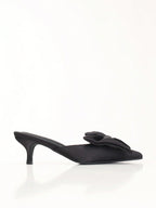 Fall/Winter Women's Mule High Heel Shoes & Bowknot Kitten Heel Sandals, Elegant, Party