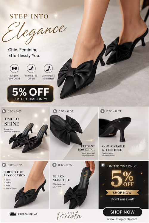 Fall/Winter Women's Mule High Heel Shoes & Bowknot Kitten Heel Sandals, Elegant, Party