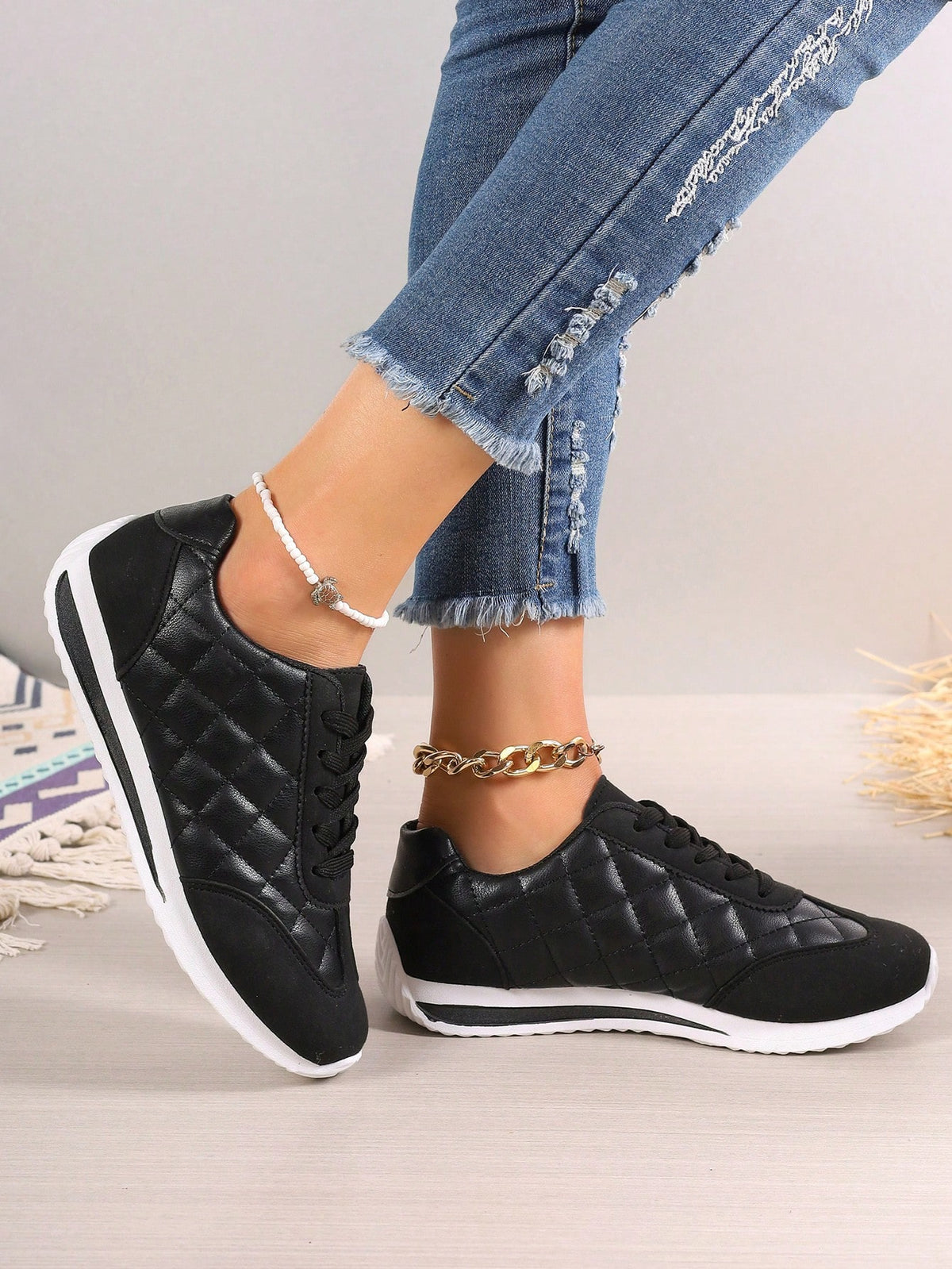Women's Casual Lace-Up Sneakers