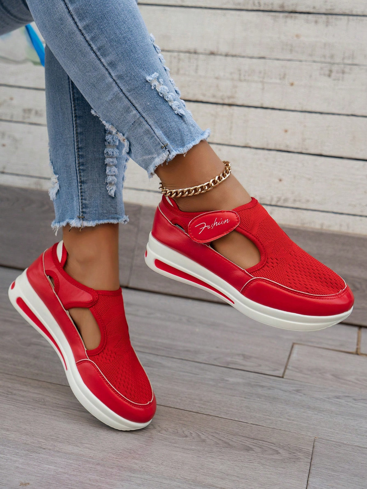 Mesh High-Top Casual Sneakers
