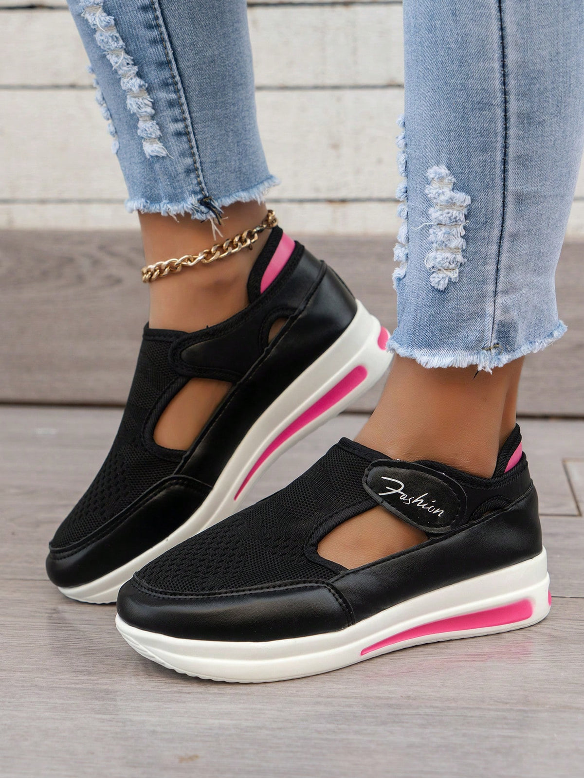 Mesh High-Top Casual Sneakers