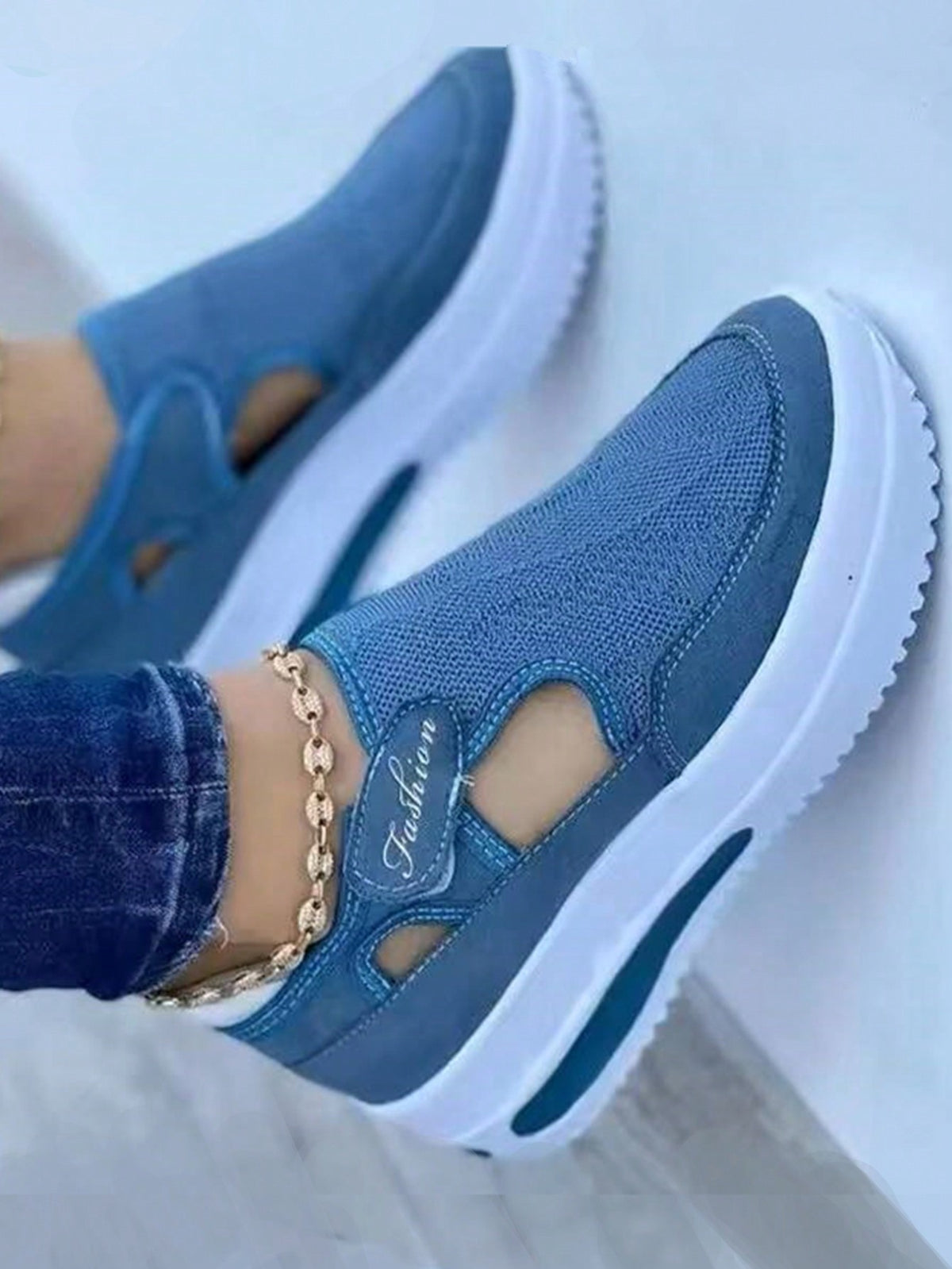 Mesh High-Top Casual Sneakers