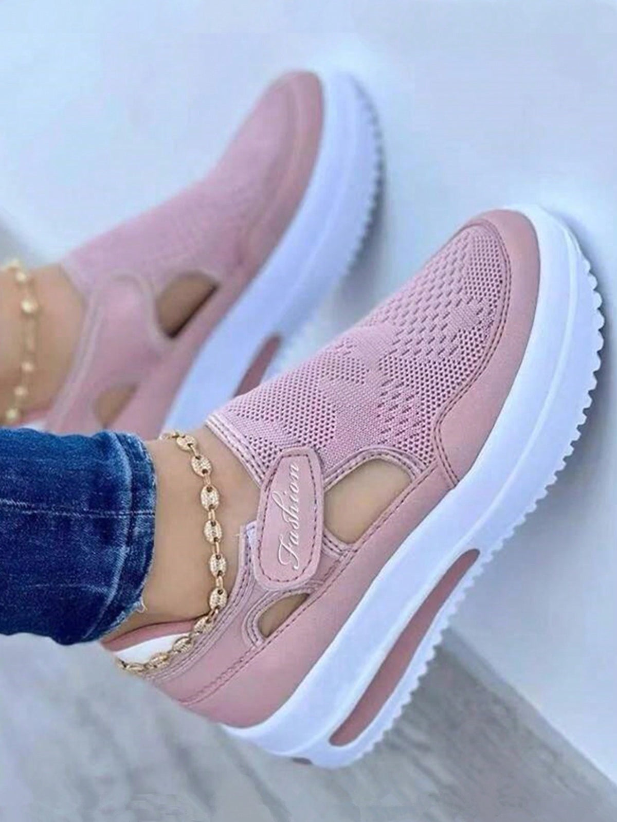 Mesh High-Top Casual Sneakers