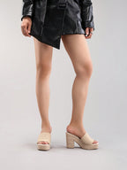Ladies' Rope Wedge Platform Sandals, Open Toe Ankle Strap Summer Vacation Casual High Heel Slippers, Travel Essential