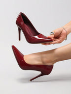Burgundy Red-Bottom Pumps