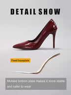 Burgundy Red-Bottom Pumps