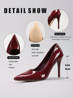 Burgundy Red-Bottom Pumps