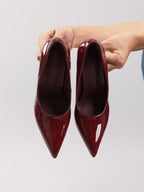 Burgundy Red-Bottom Pumps