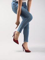 Burgundy Red-Bottom Pumps