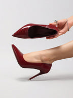Burgundy Red-Bottom Pumps