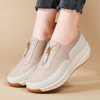 Faux Leather Chain Loafers