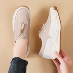 Faux Leather Chain Loafers