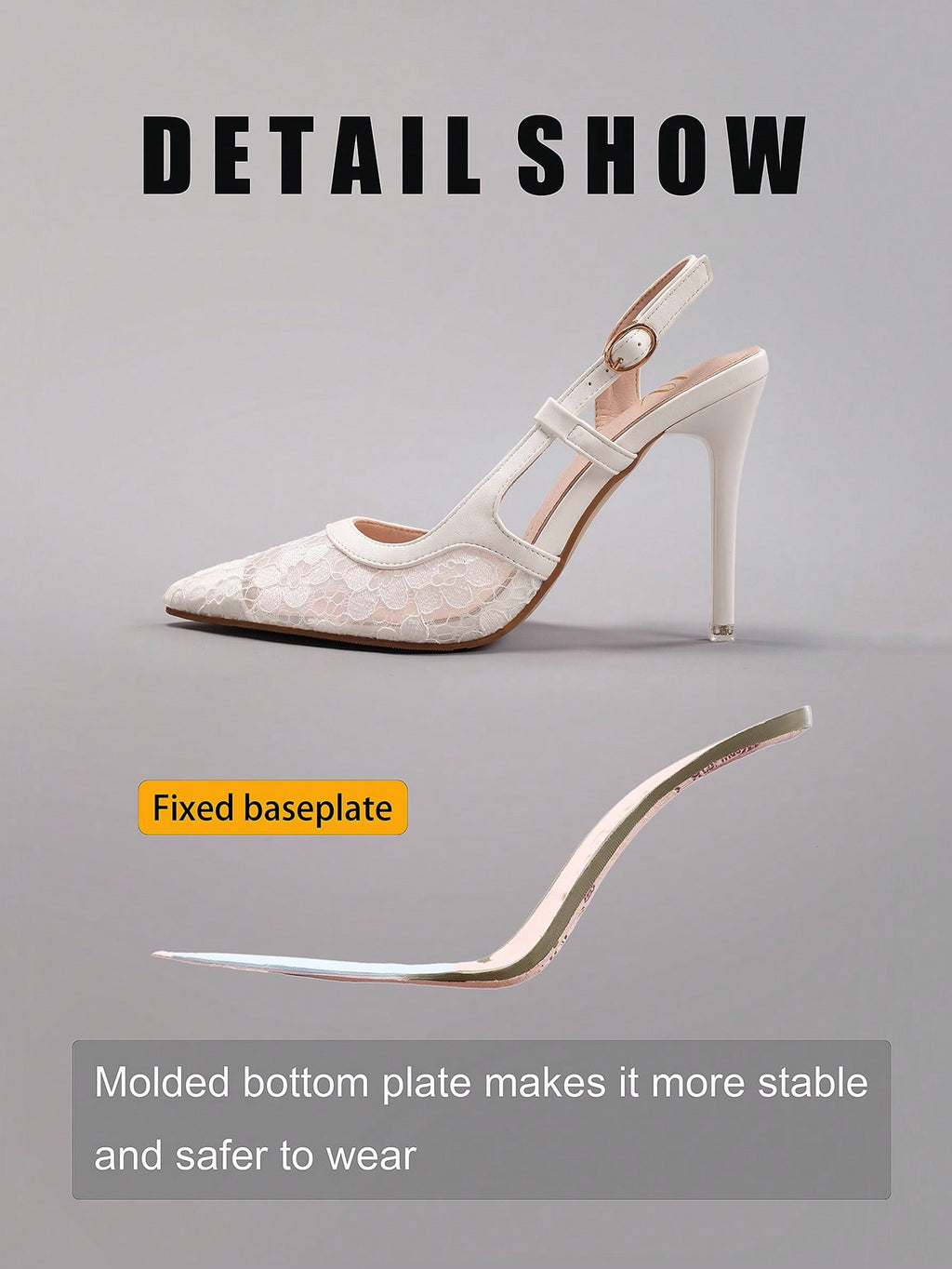 Women's Lace Patchwork Pointed Toe High Heel Sandals, Hollow Out Breathable Sexy Fashion Party Stilettos, Elegant, Women Pumps, Elegant, Summer Outfits