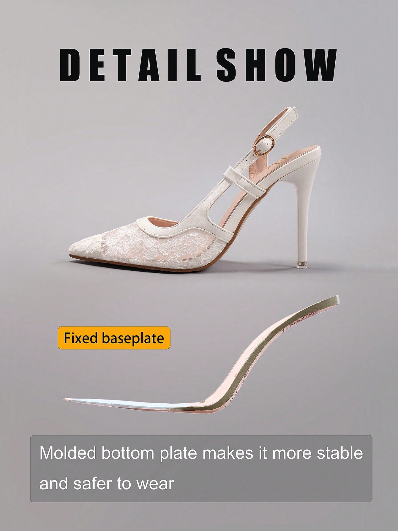 Women's Lace Patchwork Pointed Toe High Heel Sandals, Hollow Out Breathable Sexy Fashion Party Stilettos, Elegant, Women Pumps, Elegant, Summer Outfits