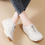 Faux Leather Chain Loafers