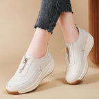 Faux Leather Chain Loafers