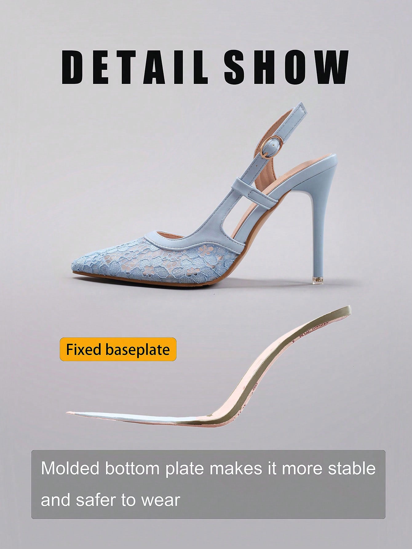 Women's Lace Patchwork Pointed Toe High Heel Sandals, Hollow Out Breathable Sexy Fashion Party Stilettos, Elegant, Women Pumps, Elegant, Summer Outfits