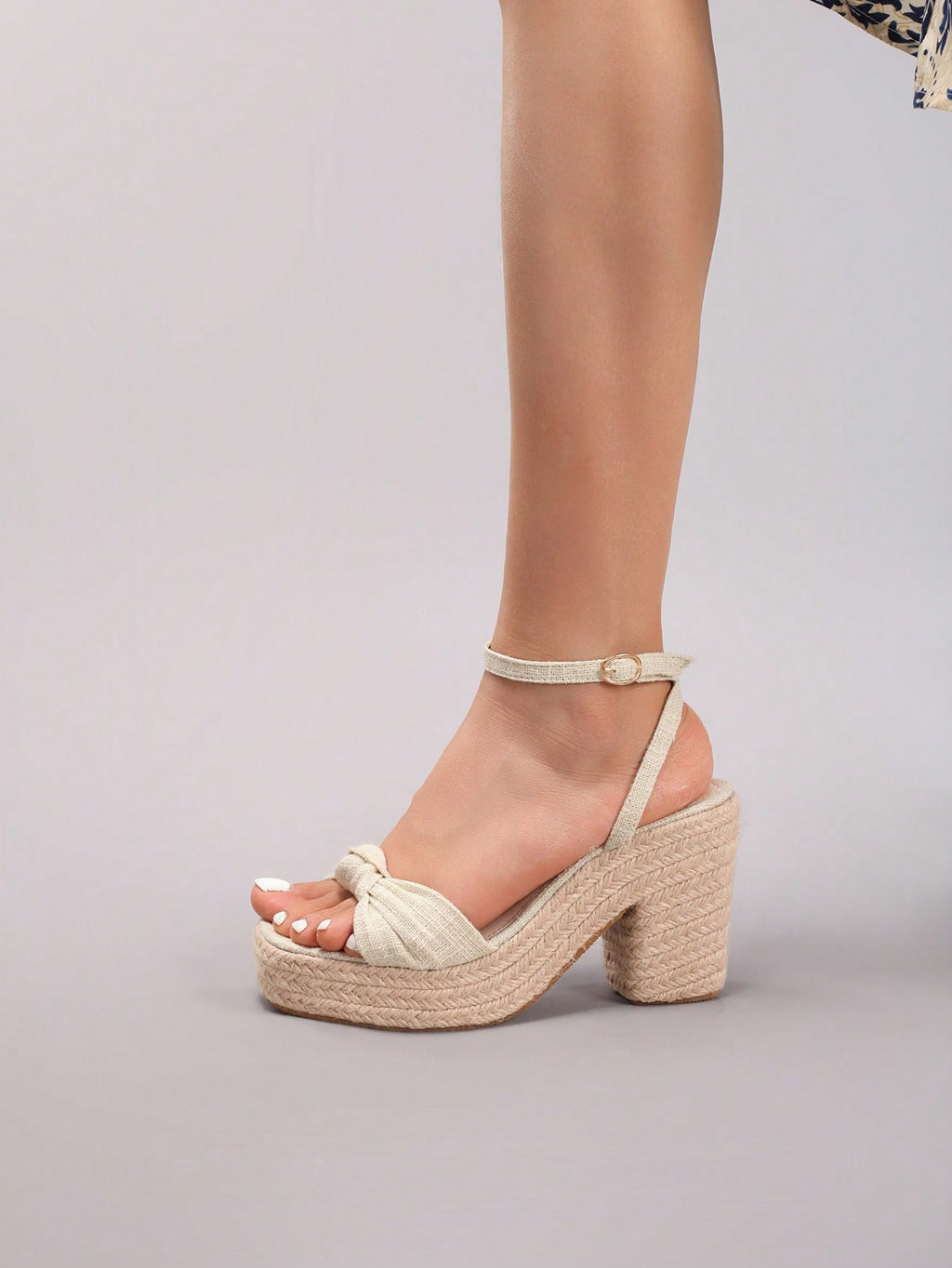 Rope Wedge Platform Thick Sole Sandals Twisted Open Toe Summer Vacation Casual High Heel Platform Slides Daily Fashion Grass Green Women's Shoes