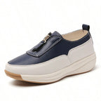 Faux Leather Chain Loafers