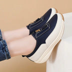 Faux Leather Chain Loafers