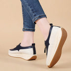 Faux Leather Chain Loafers