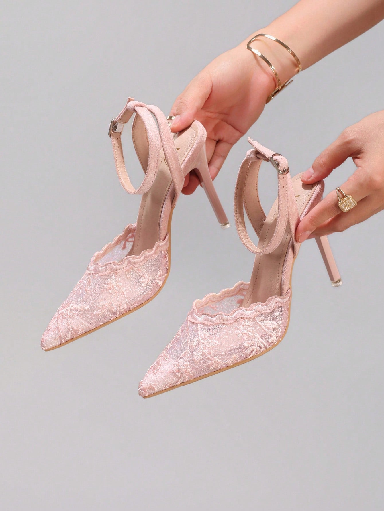 Women's Knot Pointed Toe High Heel Shoes, Romantic Sexy Pink Satin Stilettos, Party/Banquet Wear New Style,Elegant,Wedding Outfits