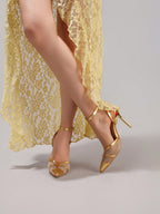 Fashionable Lace Patchwork High Heel Shoes, Sexy Pointed Toe Super High Heel Party Pumps, Black Stiletto Sandals For Women,Red Bottoms Heels