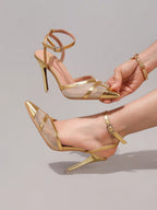 Fashionable Lace Patchwork High Heel Shoes, Sexy Pointed Toe Super High Heel Party Pumps, Black Stiletto Sandals For Women,Red Bottoms Heels