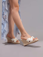 Hemp Rope Platform Sandals, Fashionable Twist Open Toe Thick Bottom Slide Sandals, Summer Vacation Casual Daily Wear Women Shoes, Wedge Heels