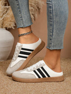 Women's Striped Slip-On Sneakers