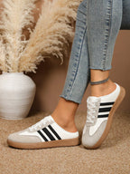 Women's Striped Slip-On Sneakers