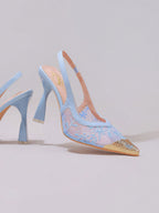 Lace Cap Toe Stiletto