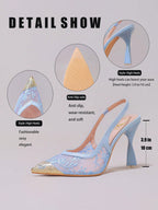 Lace Cap Toe Stiletto
